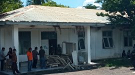 Asrama putra RSUD TC Hillers Maumere yang disulap menjadi ruang isolasi virus corona