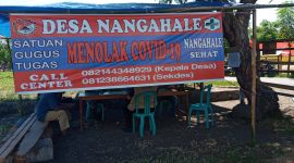 Posko Desa Siaga Nangahale, Sabtu (4/4)