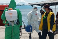 Suasana di dermaga Pelabuhan Laurens Say Maumere, Selasa (7/4)