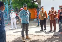 Bupati Sikka Fransiskus Roberto Diogo gelar pertemuan bersama oara camat di Pelabuhan Laurens Say Maumere, Selasa (7/4) siang