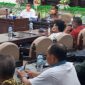 Suasana rapat kerja penanganan Covid 19, Rabu (15/4) di Gedung DPRD Sikka