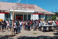 Suasana sejumlah warga karantina di Gedung SCC beberapa waktu lalu