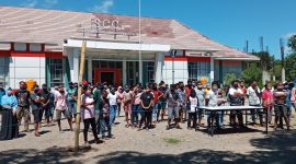 Suasana sejumlah warga karantina di Gedung SCC beberapa waktu lalu