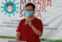Ketua Panitia Gerakan Masker Untuk Sikka Dokter Frisky Ronald Tua
