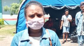 Elisabeth Afilanti Lodang, warga Kecamatan Doreng, eks penumpang KM Lambelu