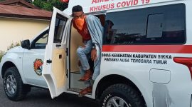 Muhamad Maman tiba di lokasi karantina terpusat, Senin (27/4) petang