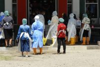 Suasana pengambilan rapid test di Gedung SCC, Sabtu (11/4)