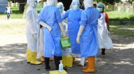 Suasana pemgambilan rapid test di Gedung SCC, Sabtu (11/4) pagi