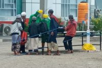 Klaster Gowa dari Parumaan dan Kojadoi tiba di Gedung SCC, Selasa (5/5)