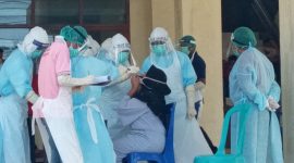 Pengambilan swab beberapa waktu lalu