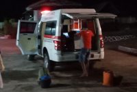 Suasana evakuasi warga positip corona, Kamis (14/5) malam