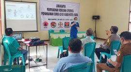 Suasana Lokakarya Penyusunan Rencana Operasi Penanganan Covid 19 di Kabupaten Sikka, Jumat (29/5)