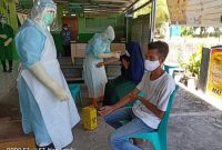 Suasana rapid test di wilayah kepulauan, Minggu (3/5)
