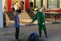 Santri Magetan yang reaktif, tiba di Gedung SCC, Selasa (5/5) (foto: istimewa)
