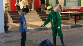 Santri Magetan yang reaktif, tiba di Gedung SCC, Selasa (5/5) (foto: istimewa)
