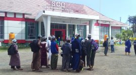 Sebanyak 18 santri di lokasi karantina mandiri beberapa waktu lalu