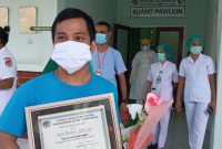 Rudini, warga Desa Pemana yang dinyatakan sembuh virus corona