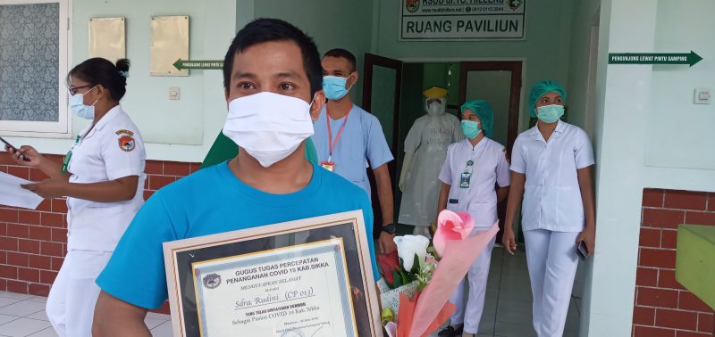 Rudini, warga Desa Pemana yang dinyatakan sembuh virus corona
