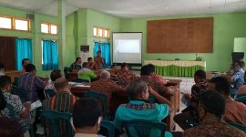 Suasana rapat koordinasi pencegahan penyakit babi di Aula Kantor Dinas Pertanian, Selasa (14/7)