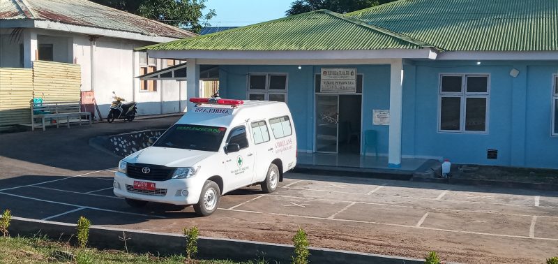Suasana di depan ruang isolasi, Selasa (21/7) pagi