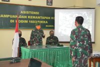 Kegiatan Asistensi Kemampuan dan Kemantapan bagi prajurit Kodim Sikka, Selasa (21/7) (foto: istimewa)
