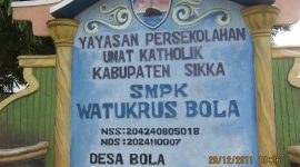 Gedung SMPK Watukrus Bola (foto: istimewa)