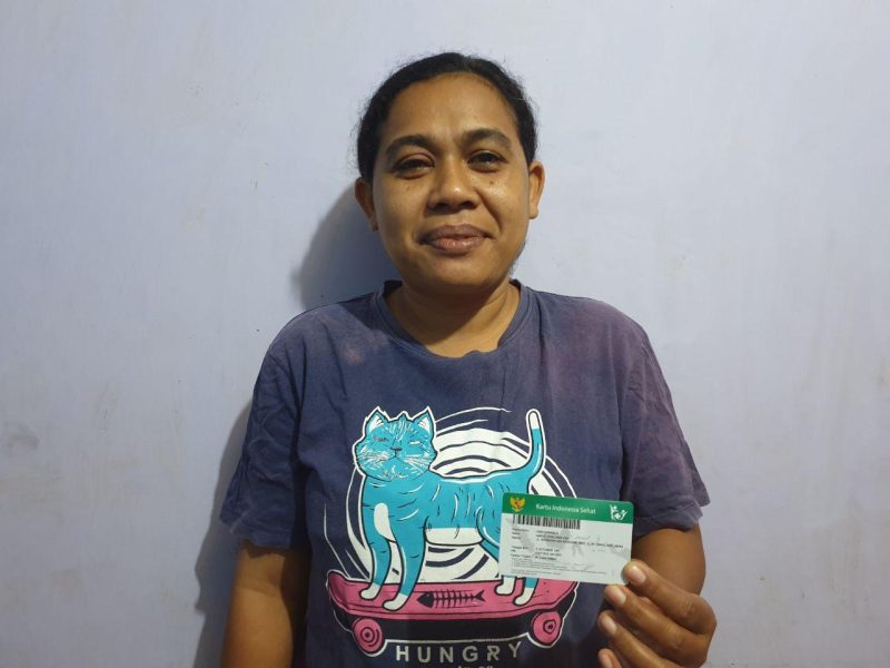 Maria Ewaldina Eba, peserta JKN-KIS segmen PPU