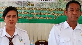 Ketua dan Sekretaris Caretaker Organda Sikka Martinus Wodon dan Emilia Ketut Widiyani