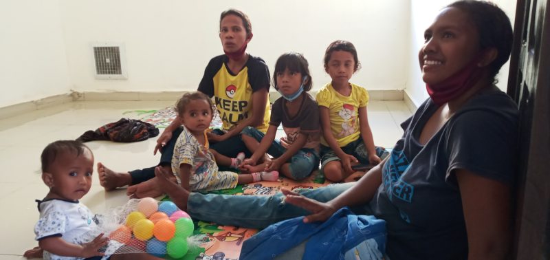 Sejumlah anak yang mengalami stunting sedang berada di Rumah Pemulihan Stunting, Senin (10/8)