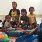 Sejumlah anak yang mengalami stunting sedang berada di Rumah Pemulihan Stunting, Senin (10/8)