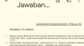 Jawaban Pokja atas sanggahan CV Cataluna