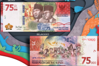 Bentuk uang Rp 75.000 (foto: istimewa)