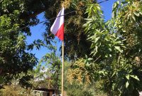 Bendera merah putih dipasang terbalik di Tanaduen Kecamatan Kangae (foto: istimewa)