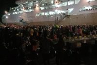 KM Lambelu bersandar di Pelabuhan Larantuka, Selasa (18/8) (foto: istimewa)