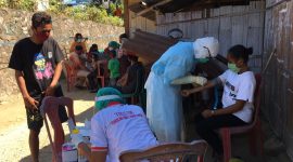 Suasana rapid test di Kecamatan Bola, Sabtu (29/8) (foto: istimewa)