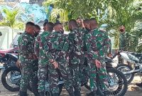 Prabinsa Kodim Sikka saat hendak menjalani swab test beberapa waktu lalu