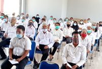 Peserta SKB CPNSD Kabupaten Sikka sedang berada di ruang sterilisasi, Selasa (29/9)