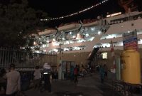 KM Lambelu bersandar di Pelabuhan Laurens Say Maumere, Minggu (6/9) malam (foto: istimewa)