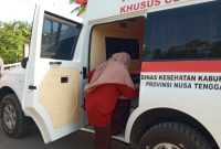 IAP, mahasiswi positip corona dievakuasi beberapa waktu lalu ke Ruang Isolasi Dinkes Sikka