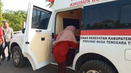 IAP, mahasiswi positip corona dievakuasi beberapa waktu lalu ke Ruang Isolasi Dinkes Sikka