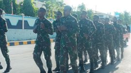 Prabinsa yang sembuh corona kembali ke Makodim, Senin (5/10)