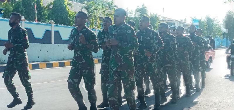 Prabinsa yang sembuh corona kembali ke Makodim, Senin (5/10)