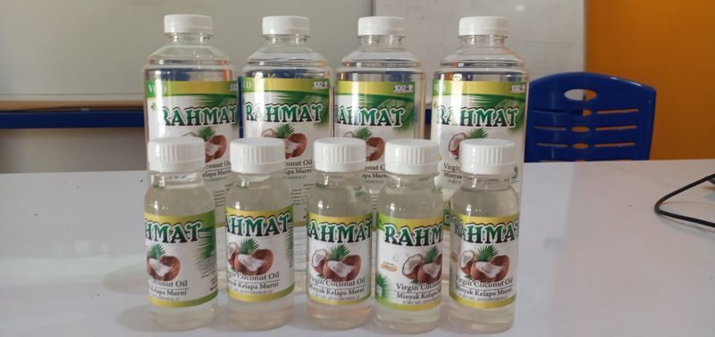 Produk VCO Rahmat siap dipasarkan