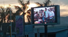 Videotron di Jalan Gajah Mada Maumere