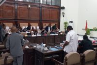 Suasana sidang paripurna RAPBD 2021
