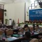 Suasana paripurna persetujuan penetapan APBD Sikka 2021, Senin (14/12)
