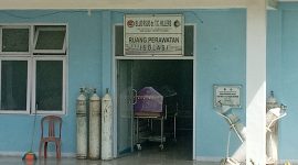 Jenazah PP masih berada di ruang isolasi RSUD TC Hillers Maumere, Rabu (30/12)