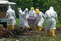 Pemakaman pasien positip corona, Rabu (30/12)