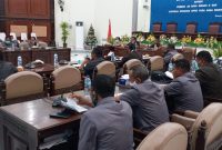 Suasana RDP antara DPRD Sikka dan Satgas Covid Sikka, Senin (11/1)