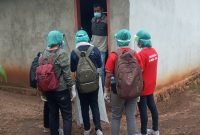 Proses treking terhadap AA alias T, seorang karyawan PT MAN yang terkonfirmasi positip corona, Rabu (27/1)